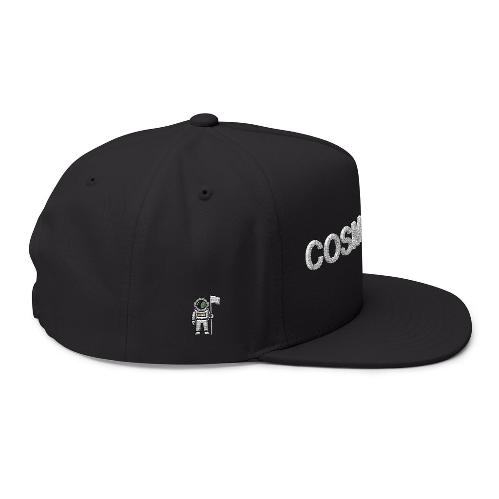 COSMOS Golf Flat Bill Cap — Embroidered Snapback Hat