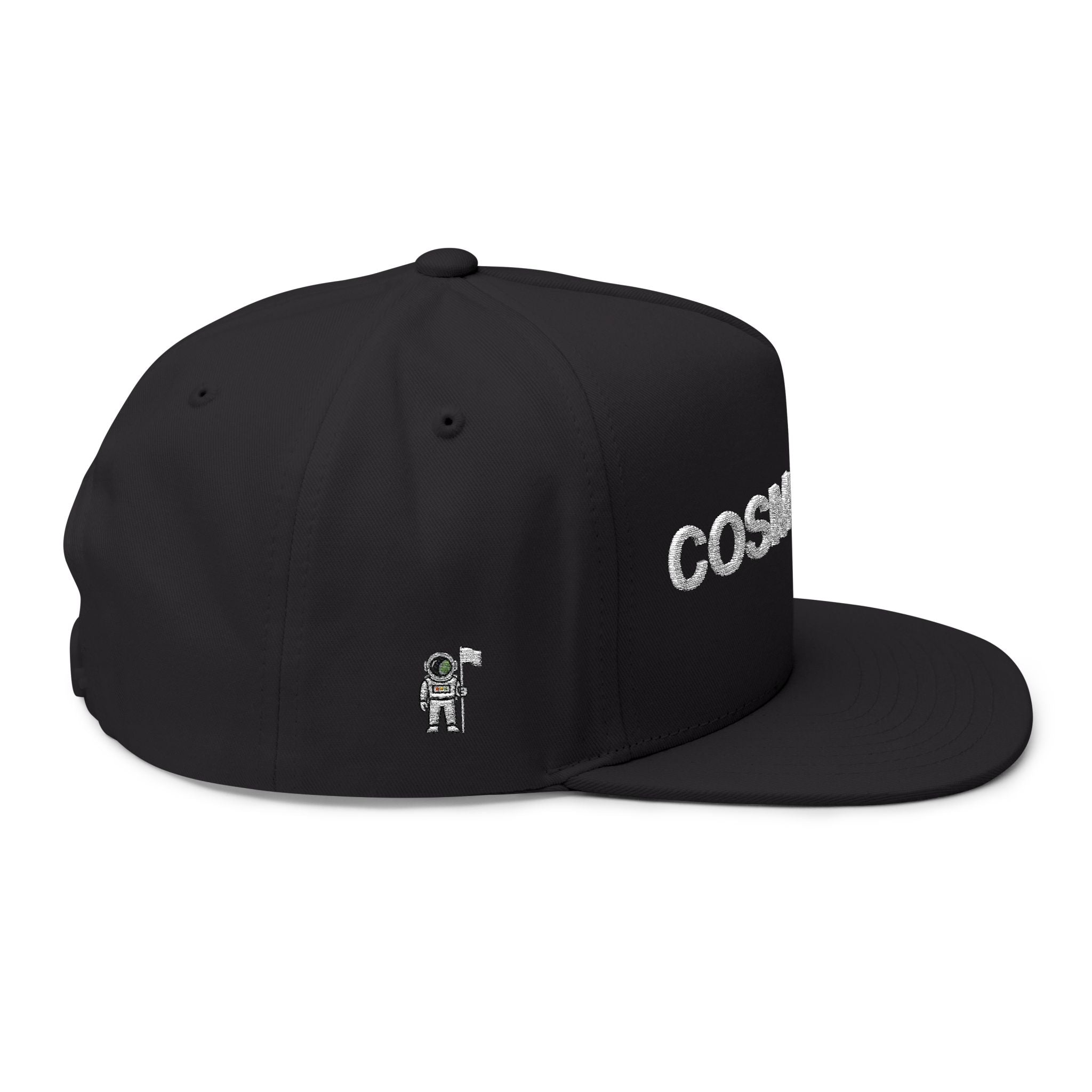 COSMOS Golf Flat Bill Cap — Embroidered Snapback Hat