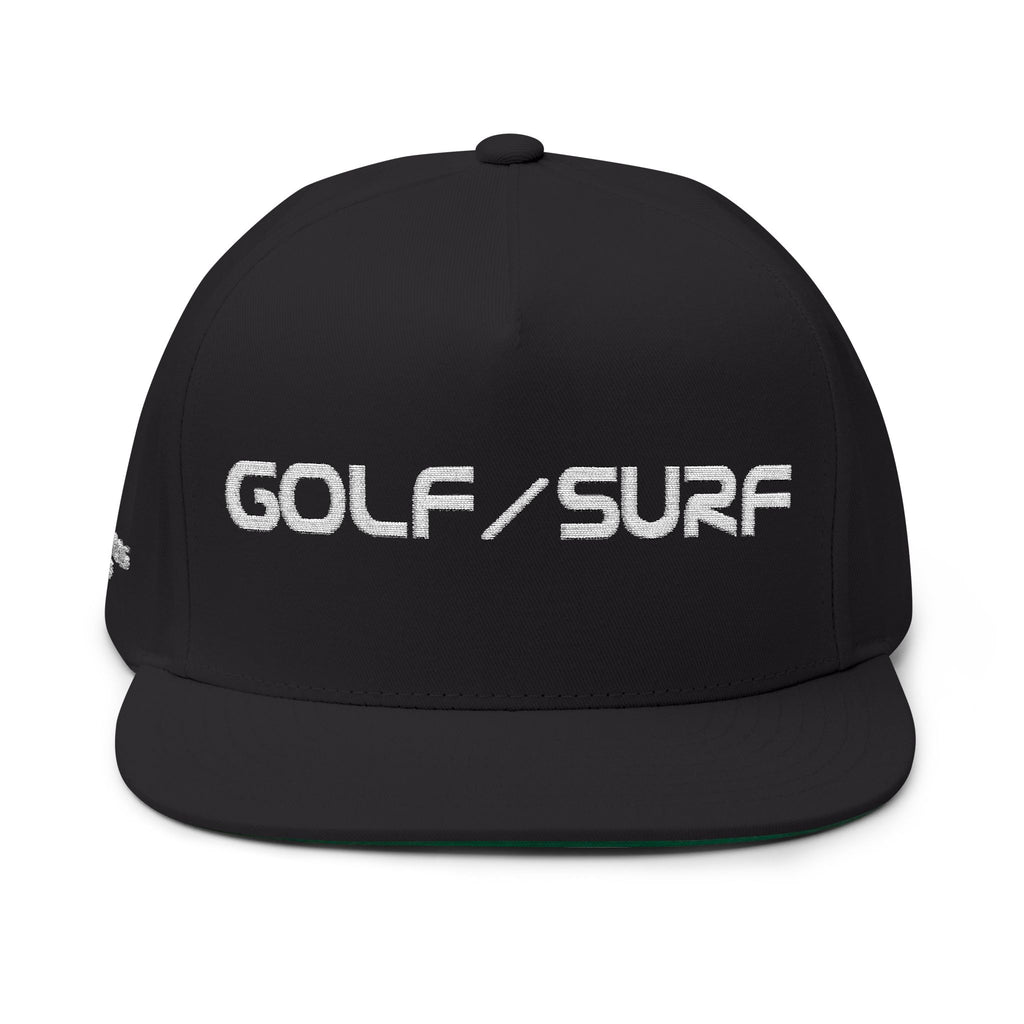 GOLF/SURF Life Embroidered Flat Bill Cap — COSMOS Golf