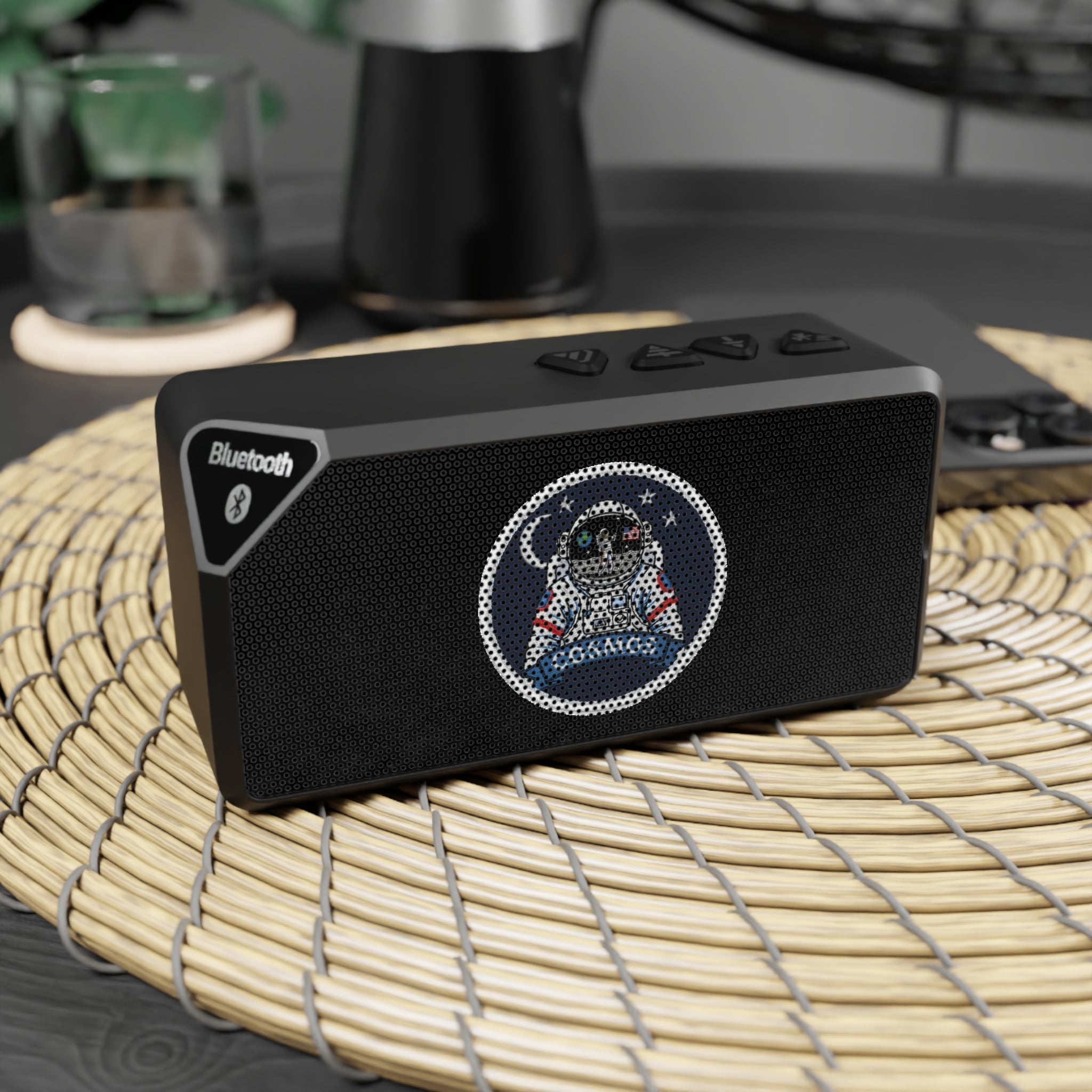 Bluetooth Speaker with Astronaut Patch Design — Portable Wireless Speaker