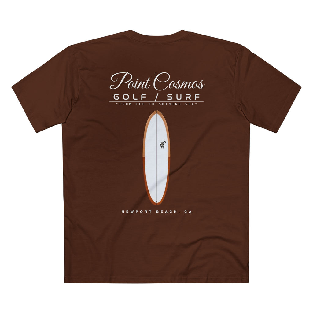 Dark Chocolate Point Cosmos Surfboard Tee, back