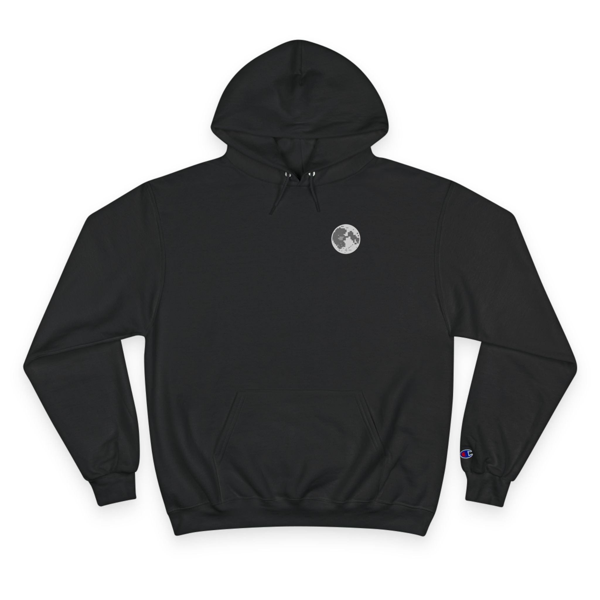 Moon Emblem Hoodie — Minimal Night Sky Champion Hoodie