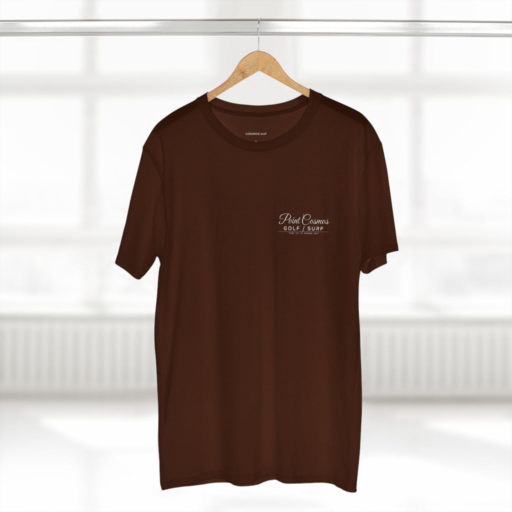 Dark Chocolate Point Cosmos Surfboard Tee, front