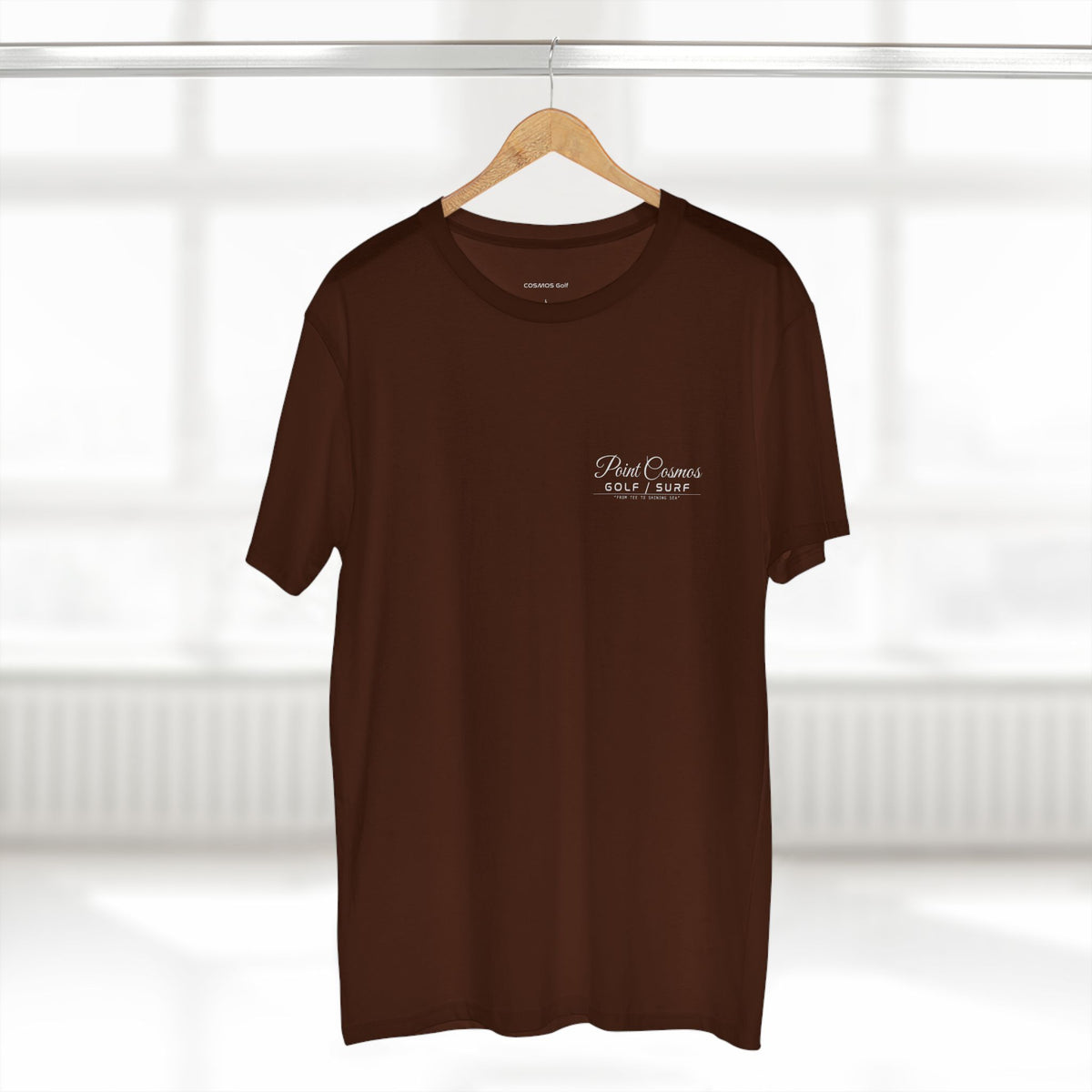 Dark Chocolate Point Cosmos Surfboard Tee, front