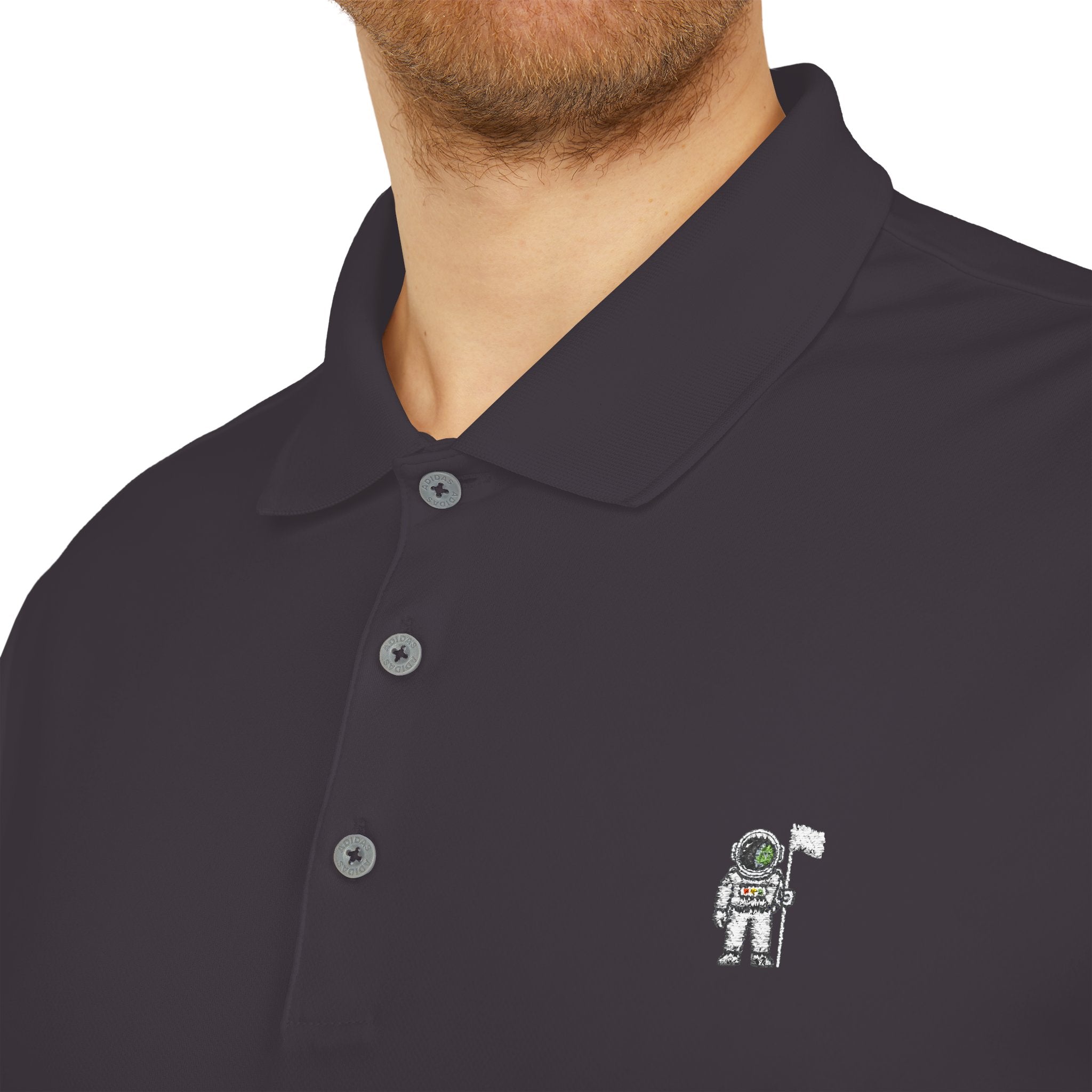 Moon Man Logo - Performance Adidas Golf Polo