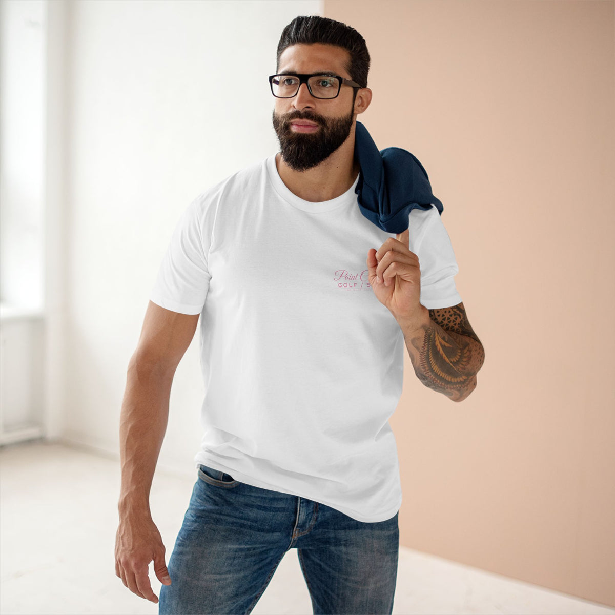White Point Cosmos Surfboard Tee, on model