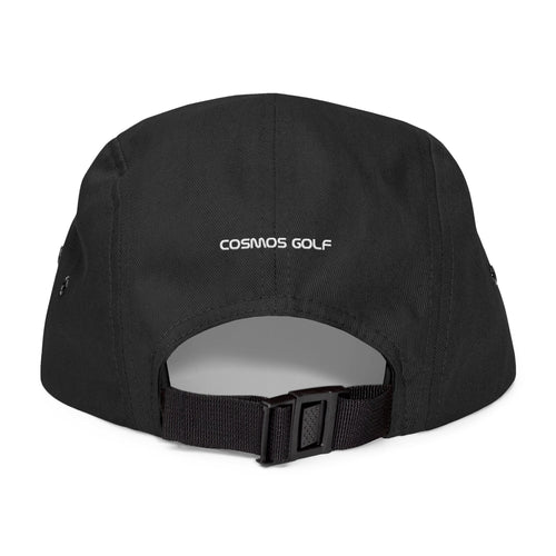Black Cosmos Golf 5-panel cap, side
