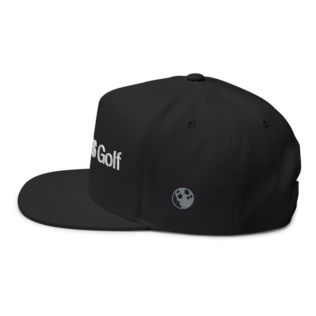COSMOS Golf Flat Bill Cap — Embroidered Snapback Hat