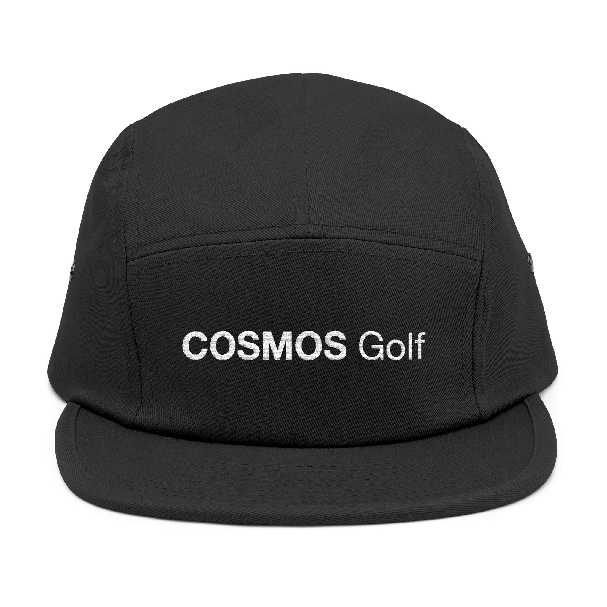 COSMOS Golf Embroidered 5-Panel Cap — Sporty Casual Hat for Golfers