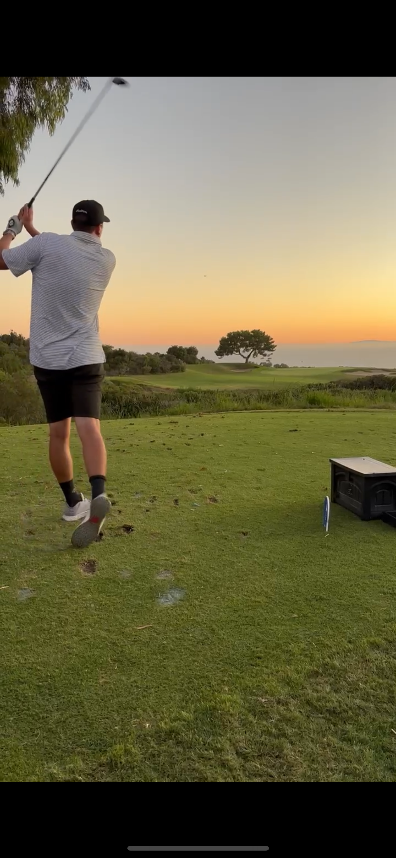 OC golf, sunset